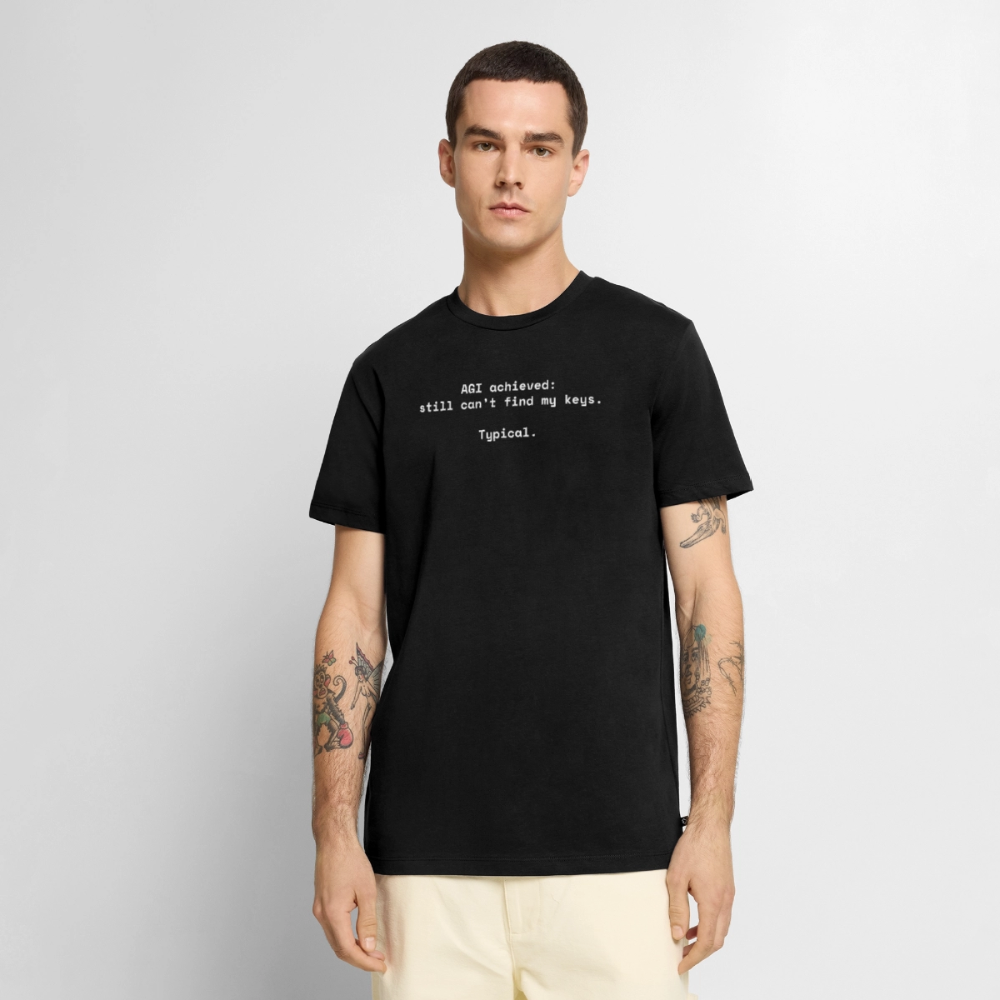 AGI achieved: still can’t find my keys. Typical. - Männer Premium T-Shirt - Schwarz